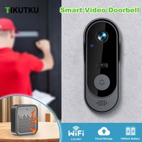 Tuya Video Doorbell Camera WiFi Outdoor Waterproof Smart Home Battery Door Bell IR Night Vision Security Video Intercom