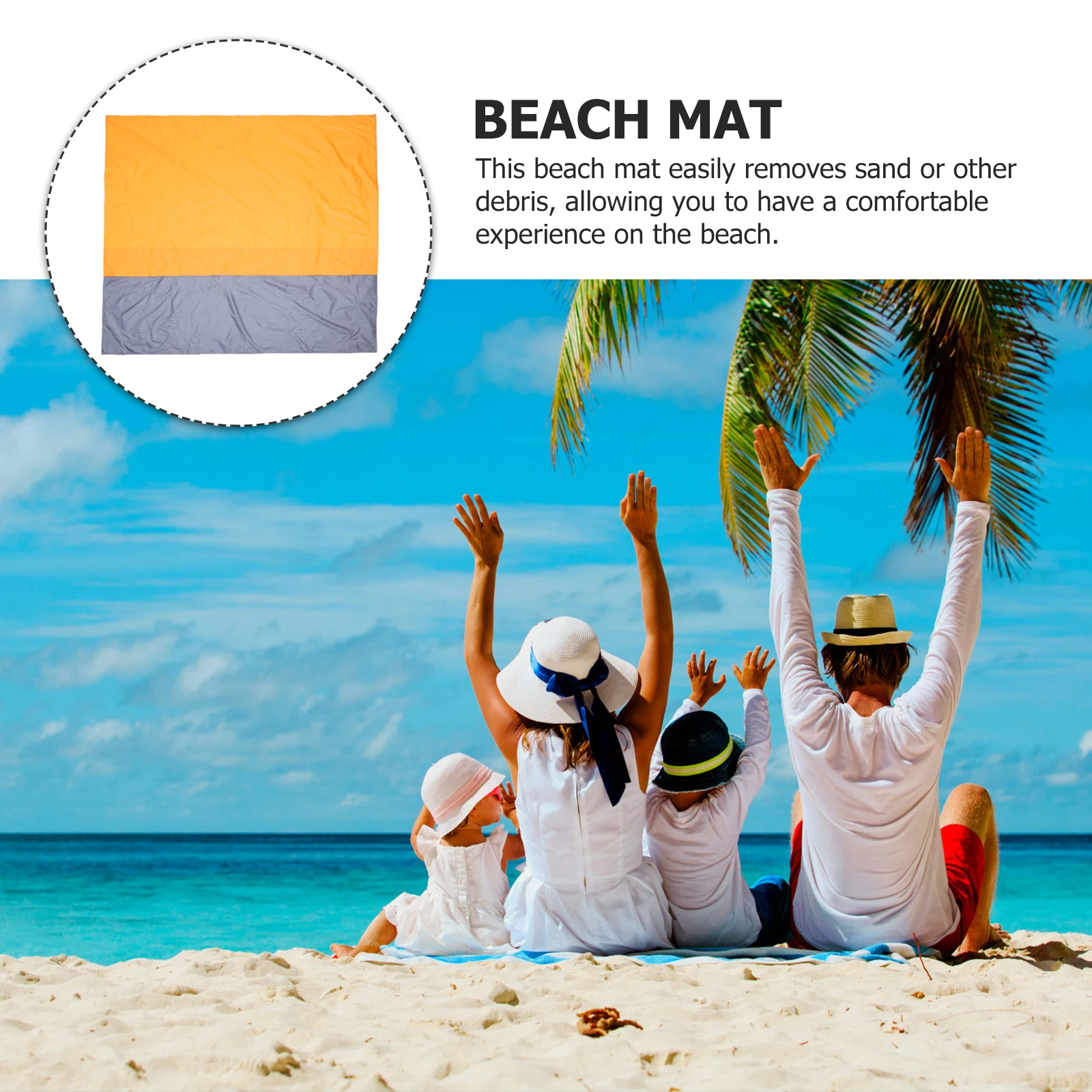 

Waterproof Picnic Mat Outdoor Camping Blanket Reusable Beach Blankets Polyester for
