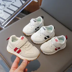 Chaussures imperméables en cuir à l'offre elles souples pour bébés, chaussures pour tout-petits, chaussures blanches pour enfants, printemps et automne