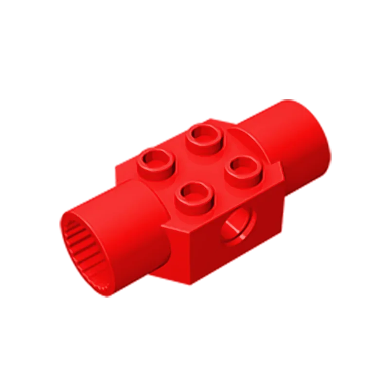 GDS-1090 Technical, Brick Modified 2 x 2 with Pin Holes and 2 Rotation Joint Sockets compatible with lego 48172