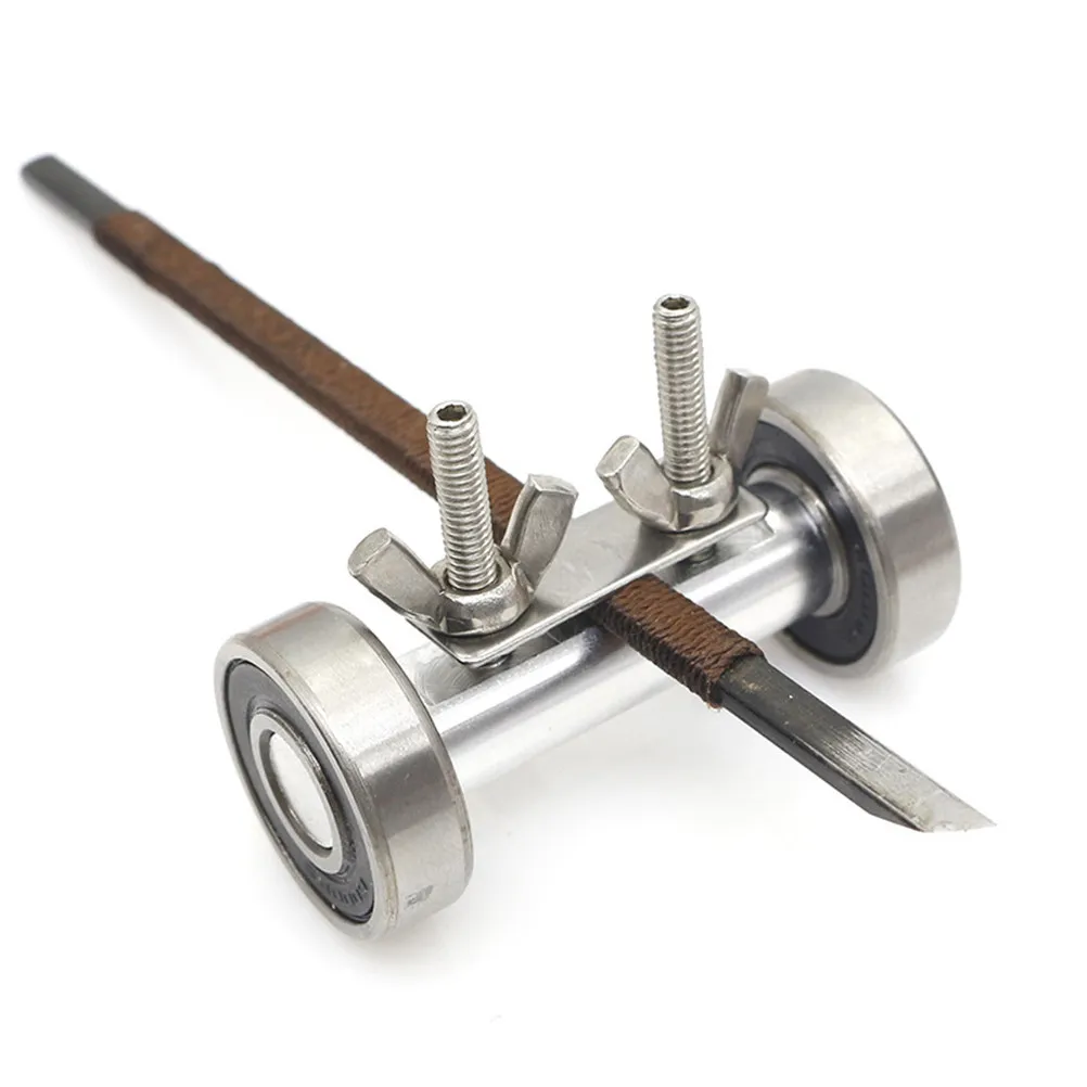 

Heavy Duty Sharpening Tool with Round and Elliptical Handle Stainless Steel Sharpener for Screws and Tools Quick Labor Saving