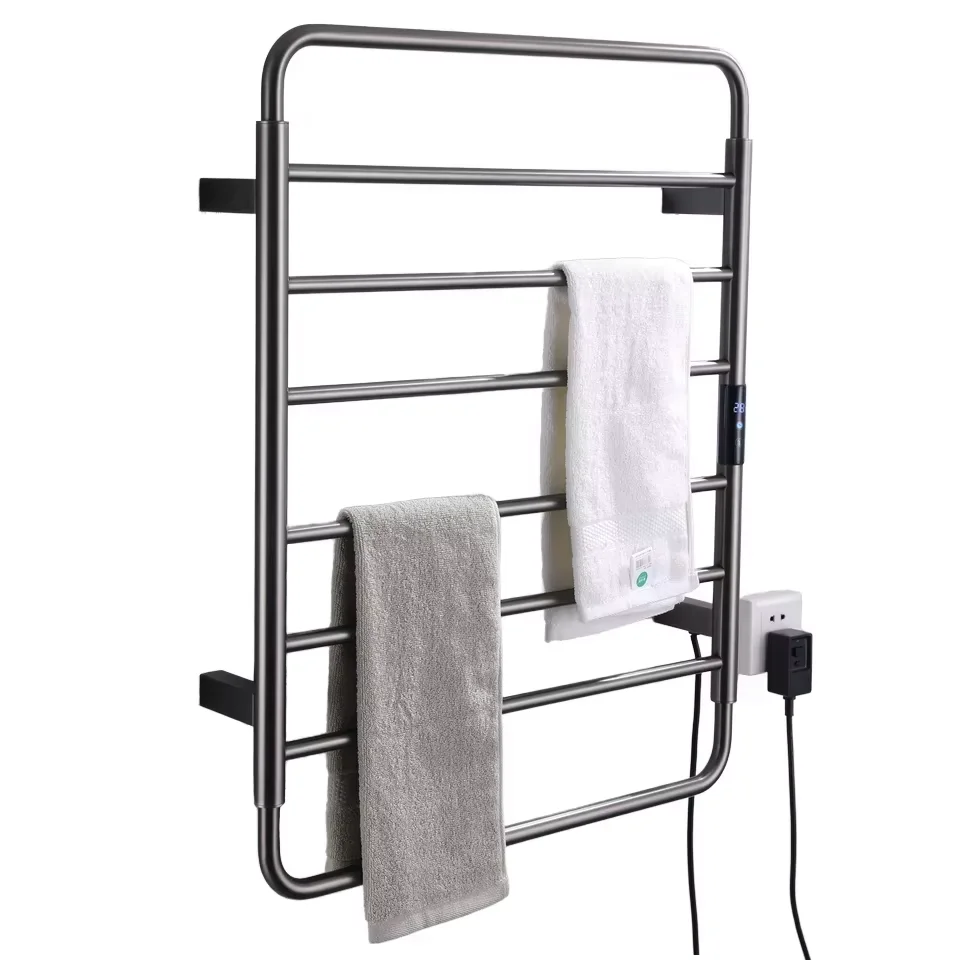 304 Stainless Steel Electric Towel Warmer Rack Water Heated Hydronic Radiators For Hotel Bathroom Nickel Heated Towel Warmer