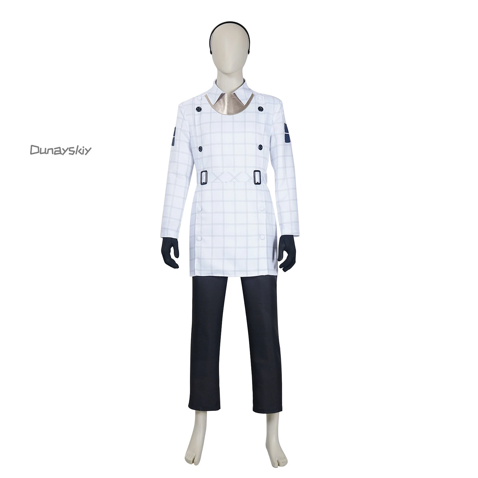 Jeu métaphor ReFantazio capitaine voyager garçon Cosplay Costume vichy Costume hommes uniforme perruque accessoire Anime fête jeu de rôle