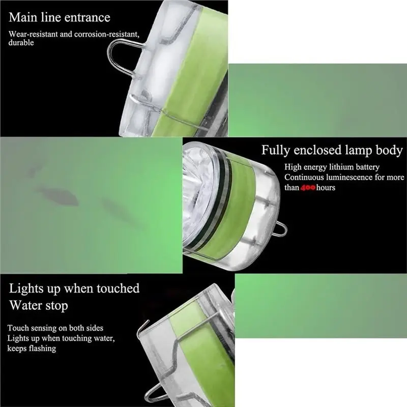 75STO-Underwater Bait Light 10Pcs LED Deep-Water Fishing Lights Suitable For Saltwater And Freshwater Environments
