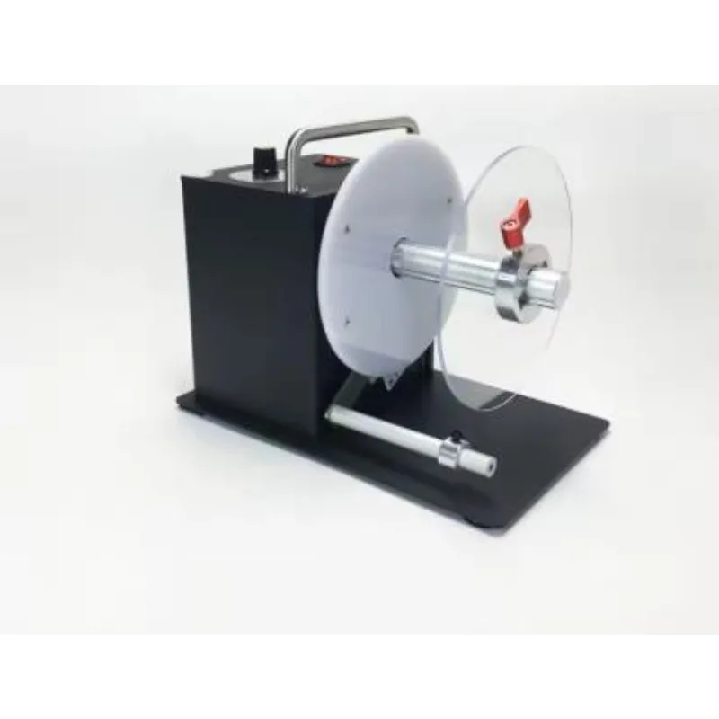 F202 Automatic Label Rewinder Two-way Self-adhesive Label Barcode Printer Rewinder Label Recycling Machine