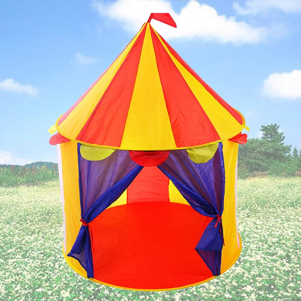 Speeltent Yurt-stijl Opvouwbaar Eenvoudige installatie Binnen Buiten Draagbaar Meisjes Speelhuisje Speltent voor verbeelding