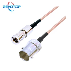 BEVOTOP 75 Ohm BNC Female to Micro BNC Male Plug RG179 Cable HD BNC Video Micro BNC to BNC Jumper Pigtail 10CM~20M