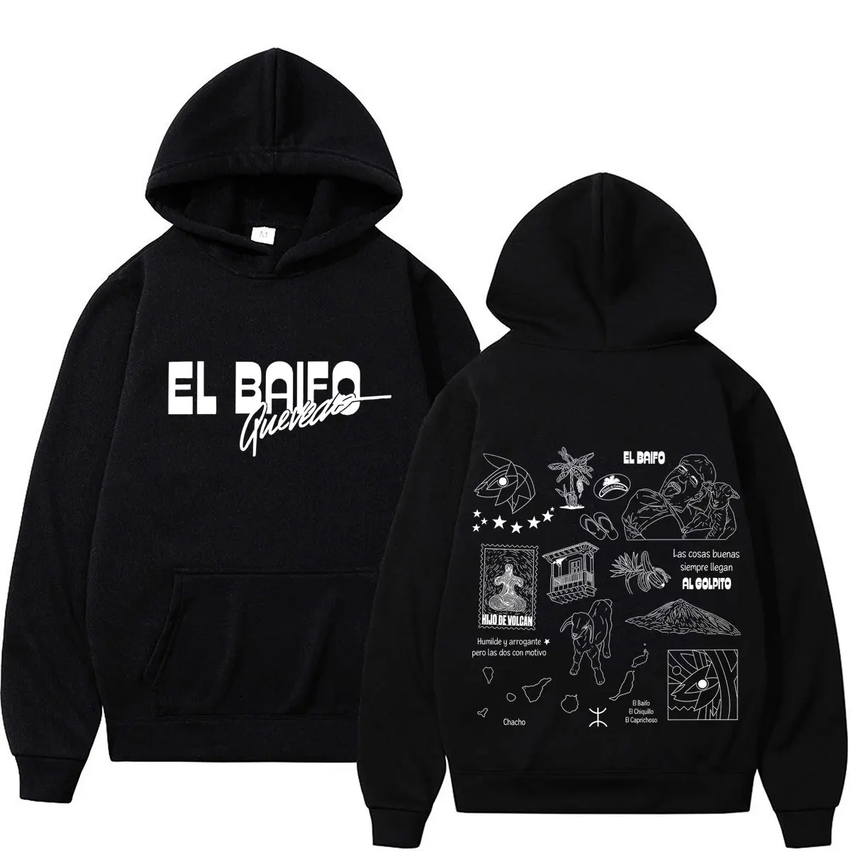 QUEVEDO EL BAIFO Album 2026 Tour Graphics Hoodies für Männer und Frauen Hip-Hop Pullover Herbst Winter Locker Lässig Hochwertige Sweatshirts – Detail 7