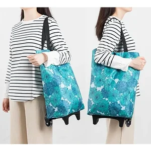 Kleiner faltbarer Einkaufswagen mit Rädern Dwaterfestes wasserdicht 12 Kauf des Hauptverkaufsautos - №11