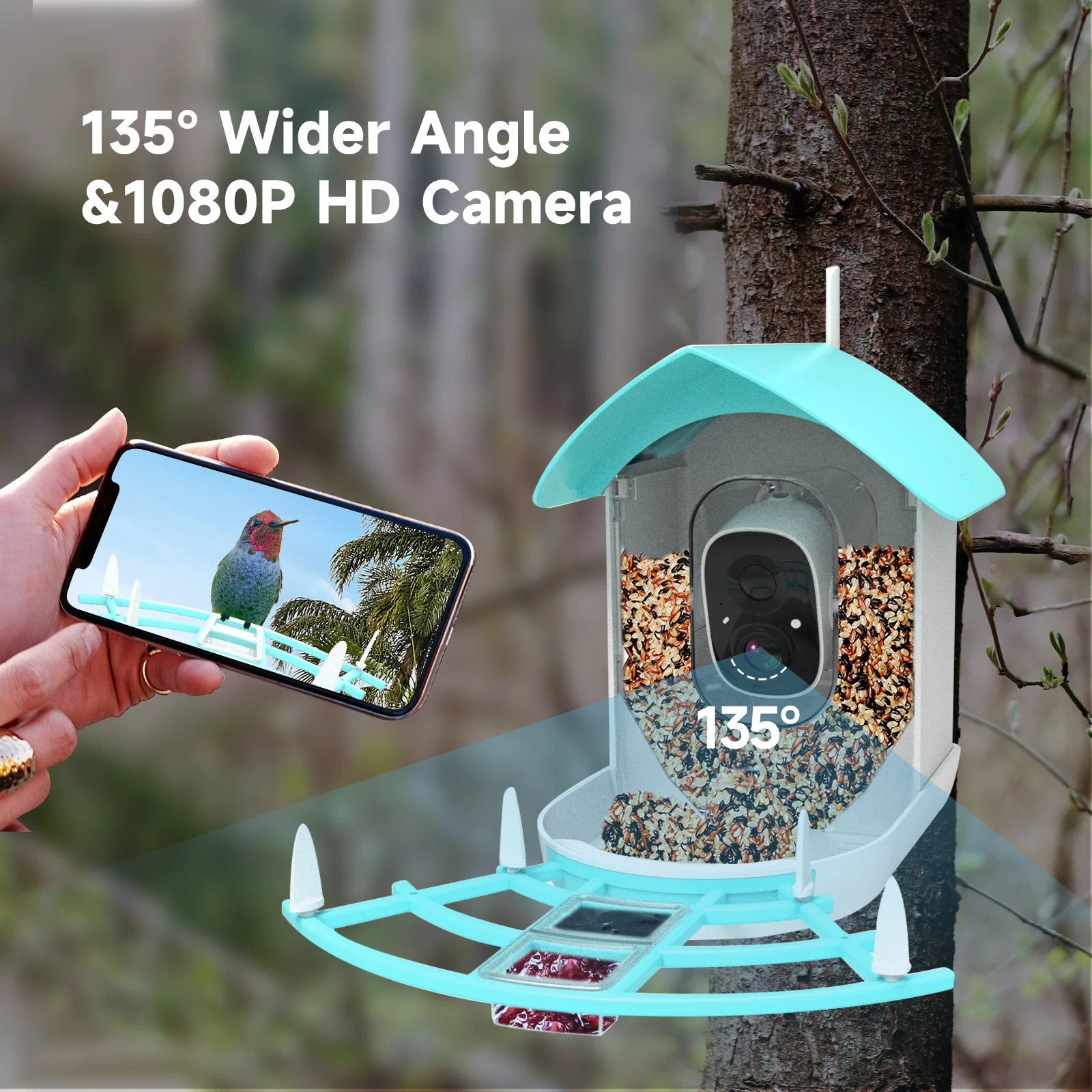 Беспроводная автоматическая ко – обзор и цена Smart Bird Feeder Camera