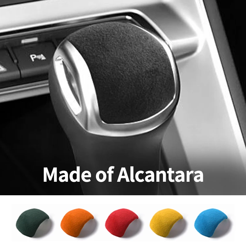 

For Audi Q3 Q2 A1 Sport Gear Shift Knob Boot Decorative Trim Sticker Car Premium Interior Tuning Accessories Made of Alcantara
