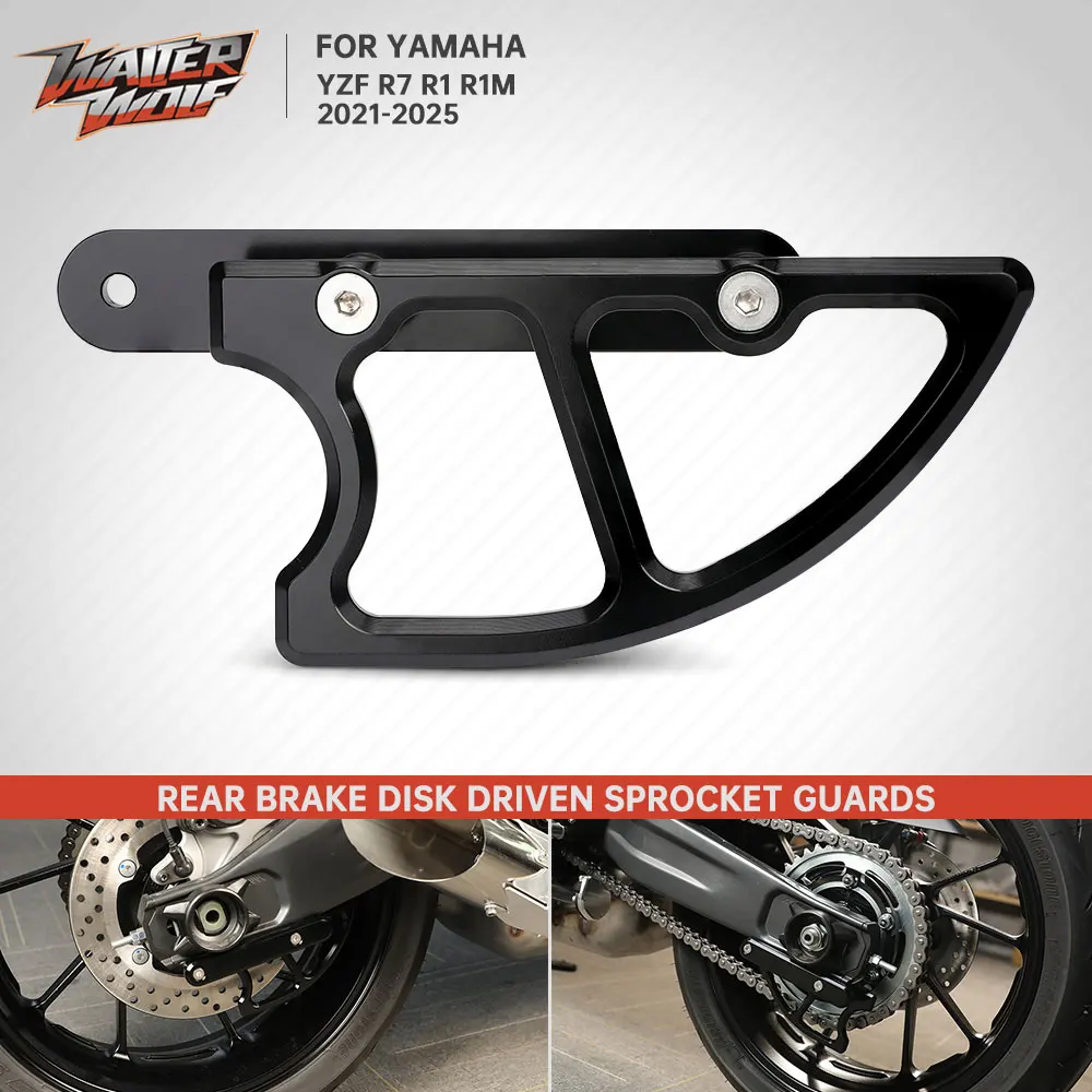 

Motorcycle Chain Sprocket Cover Brake Disc Guard For YAMAHA YZF-R1 YZF-R7 YZFR1 YZFR7 YZF R1 R1M 2015-2025 Disk Chain Protector