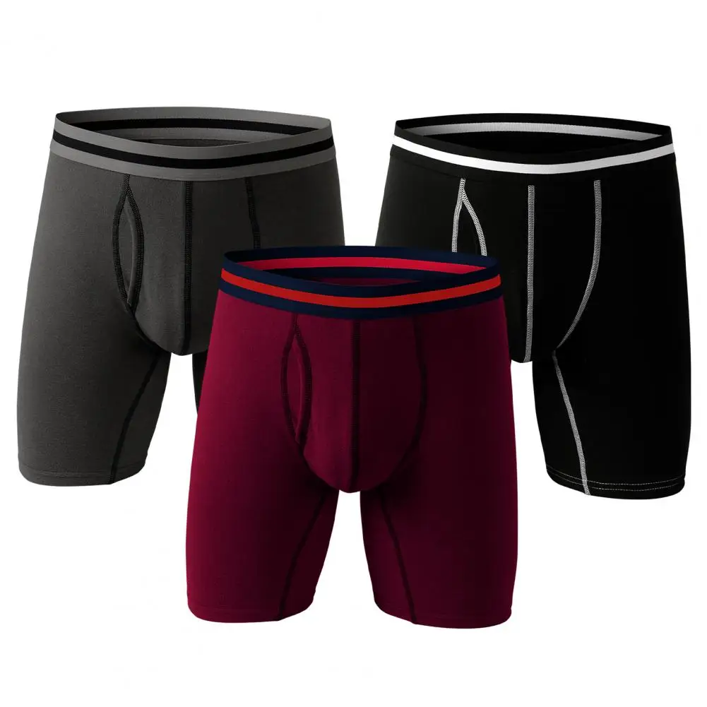 

Trendy Men Underwear Winter Men Underpants Fine Stitching Close Fit Good Stretch Underwear Shorts Inside Wearing