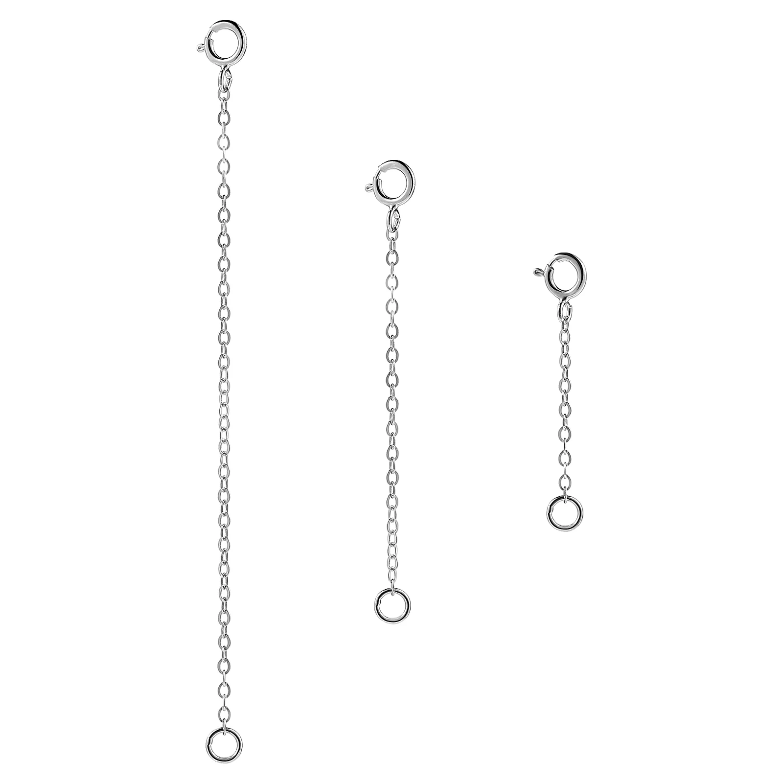 

Extended Chains for Necklaces Extender Jewelry Bracelet Making Accessories Sterling Silver Extenders DIY