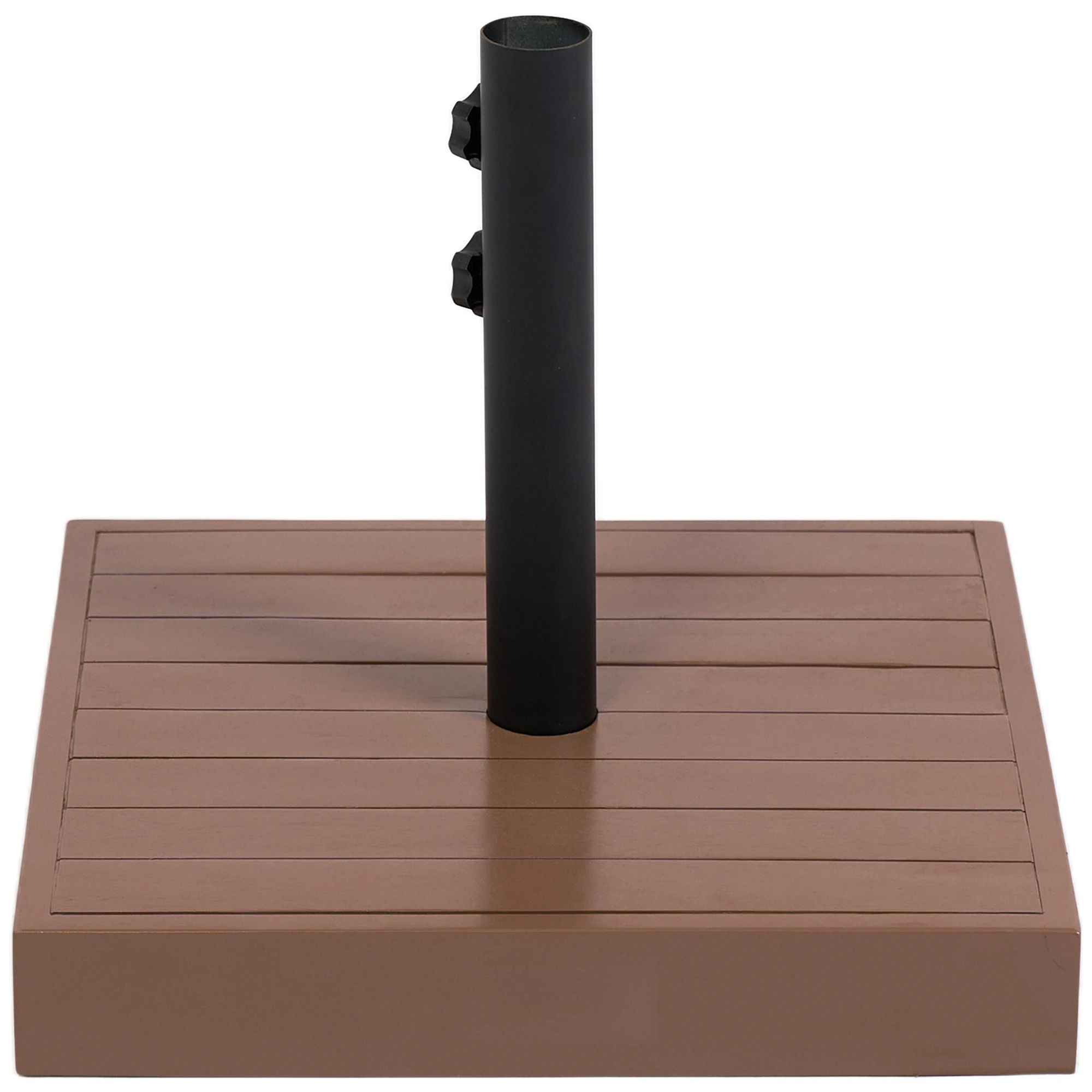

Patio Umbrella Base, 42 lbs. Concrete Heavy Duty Umbrella Base for 1.25/1.5" Poles, Coffee