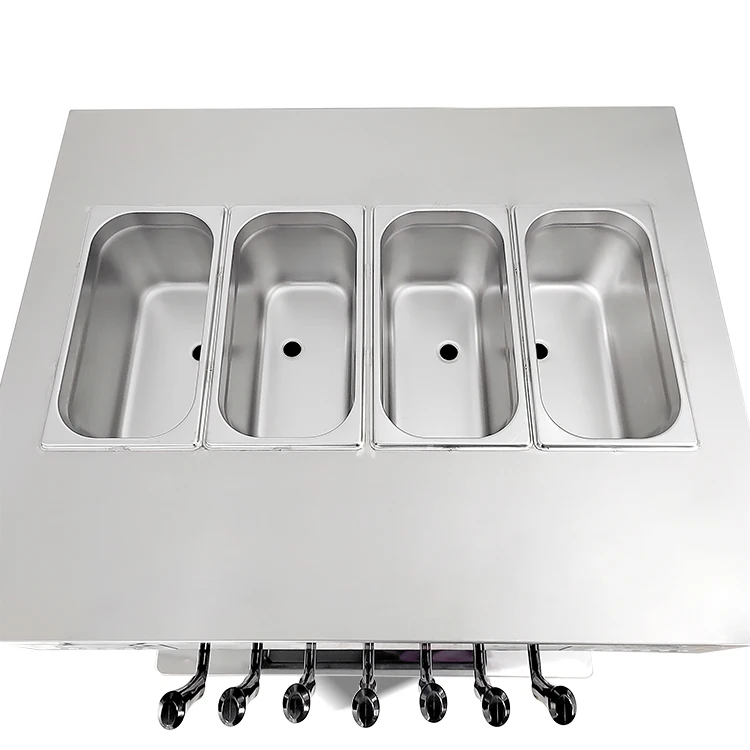 Floor Over Night Keep Fresh Free Wash 7 Flavors Serve Ice Cream Machine Soft Automatic Ice Cream Machine