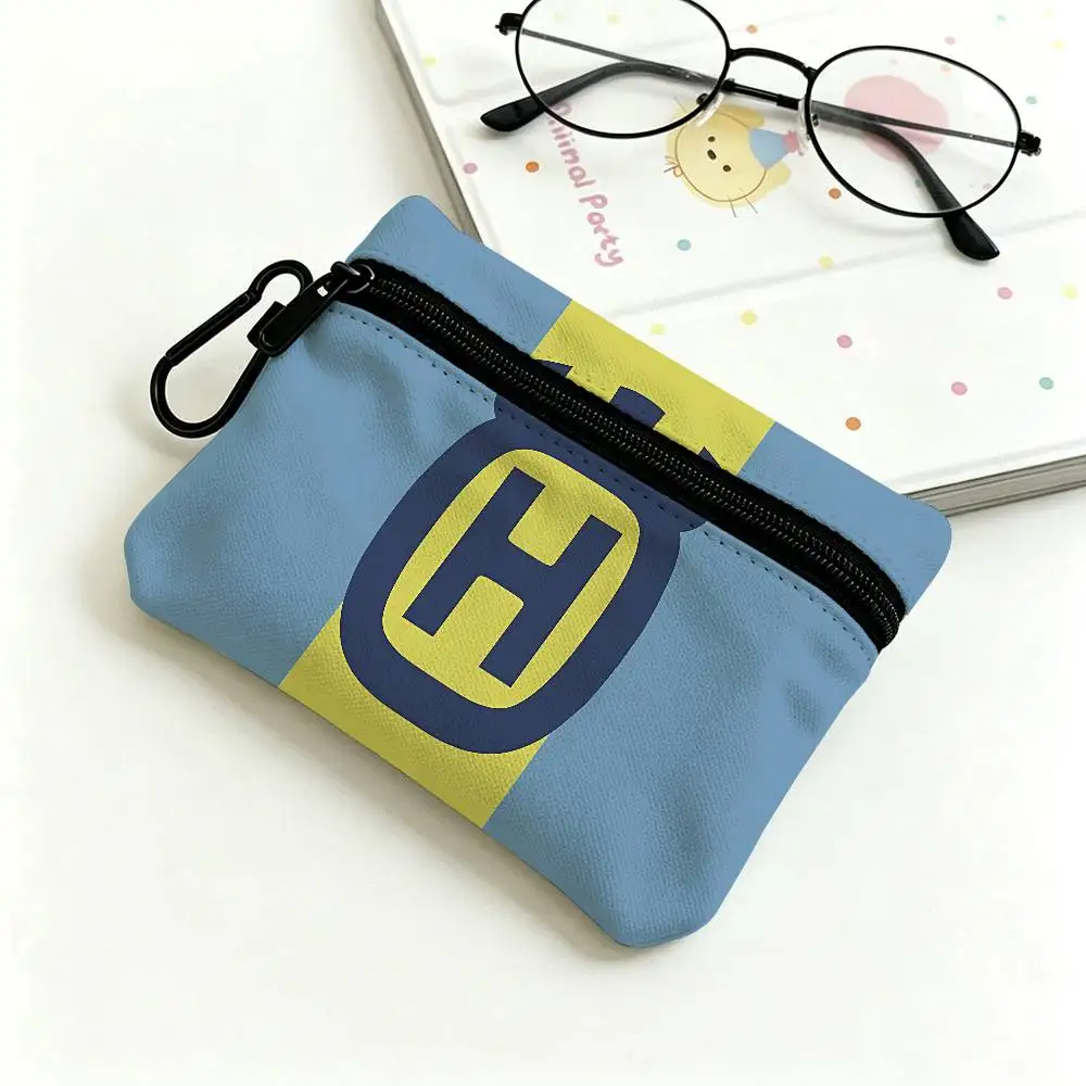 H-Husqvarna Logo Waterproof Oxford Cloth Zipper Wallet Portable Hanging Small Coin Purse For Travel view 5