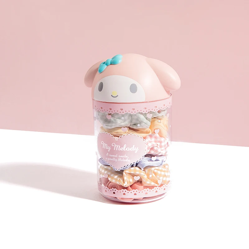 Cinnamoroll Anime Peripherals Kawaii Hair Accessories Desktop Storage Bucket Cute My Melody Cartoon Clutter Organizing Girl Toy