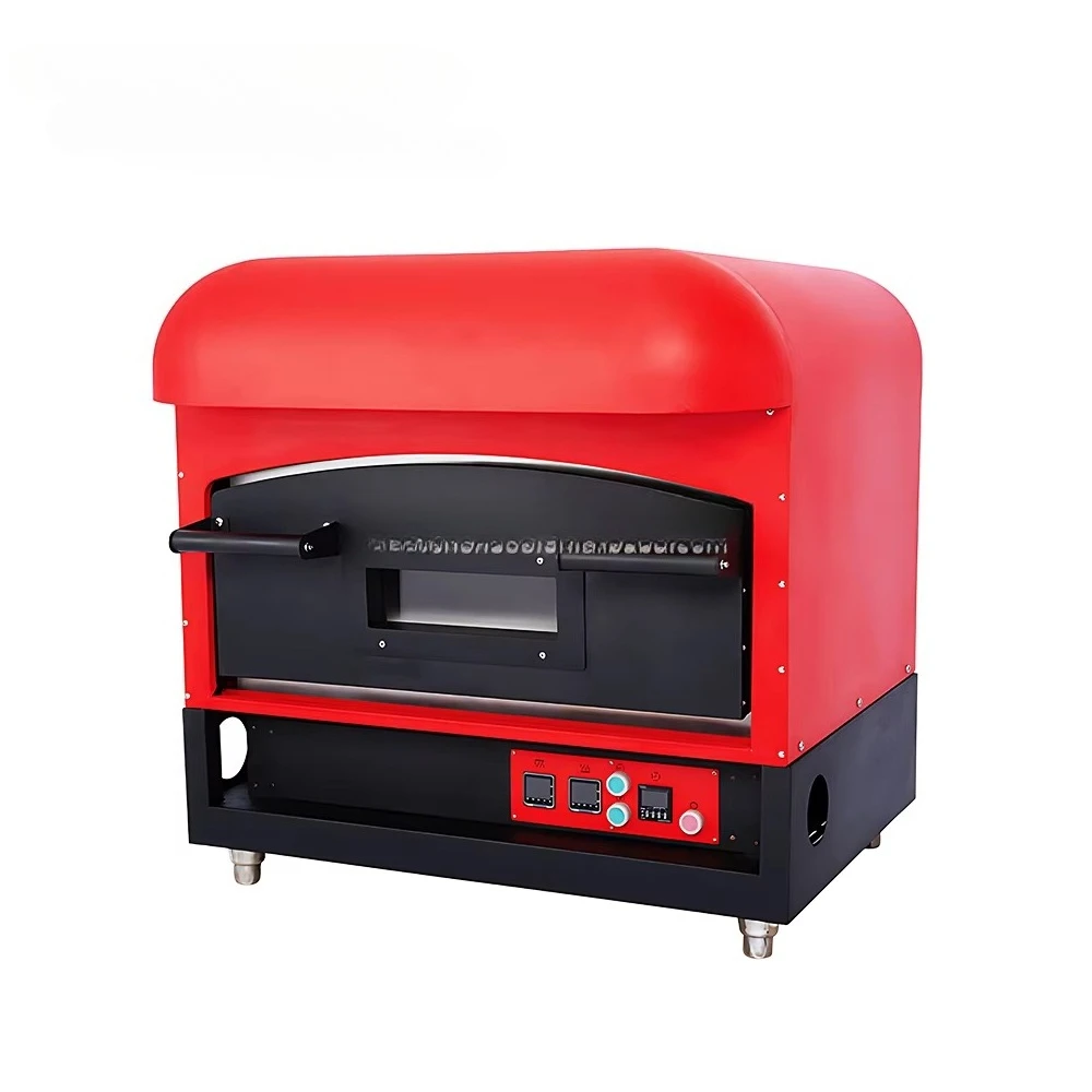 Premium Commercial Industrial Pizza Oven 500 Degrees Single Deck Electric Pizza Kiln Oven With Cabinet
