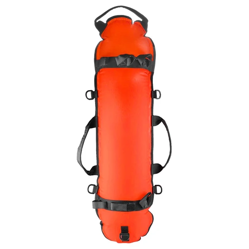 Imagen 2 del producto Flotador de seguridad inflable para buceo, marcador de superficie, flotador de señal con bandera de buceo, flotabilidad máxima de 78LBS para pesca submarina y natación