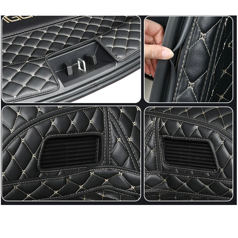 For Chery Tiggo 4 Pro 2023 Car Trunk Mats Leather Durable Cargo Liner Boot Carpets Rear Interior Decoration Accessories Cover