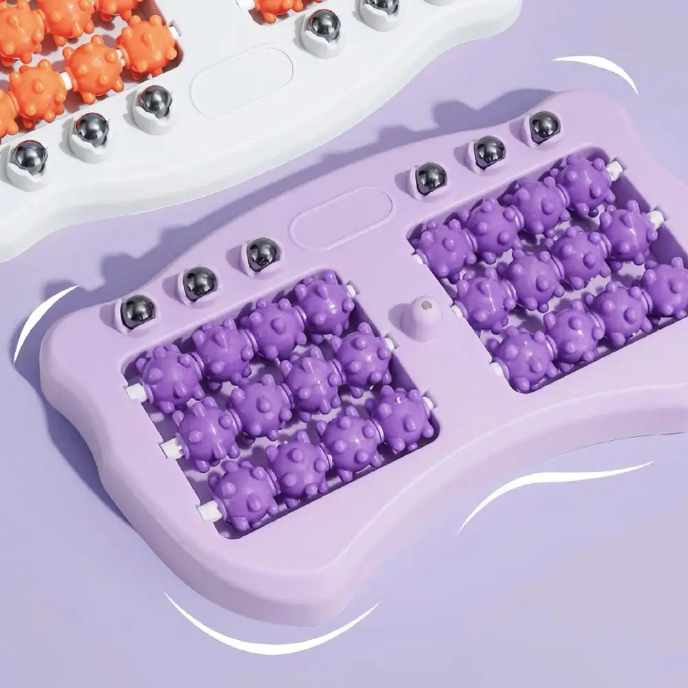 

Dual Foot Massage Roller Bead Roller Massager Acupoint Stimulation Tool Home Foot Therapy For Tired Feet Relaxation