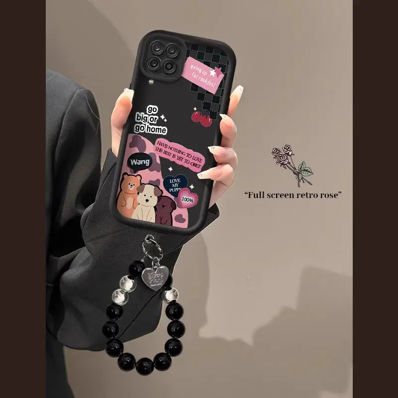 

A12 Чехол-браслет с изображением счастливых животных Sky Eye для Samsung A12 A15 A14 M31 A13 A05S A04E M32 M12 M02 A05 M40S A03 F12 Cover