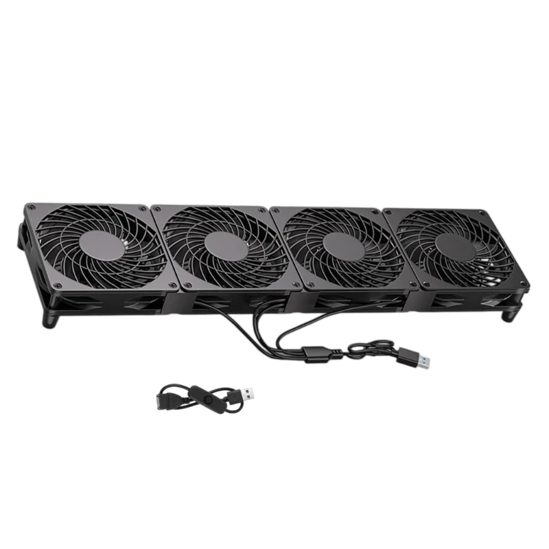 High Speed 1500RPM USB Computer Fan 5V 0.2A For TV Box And DVR Efficient Heat Dissipation