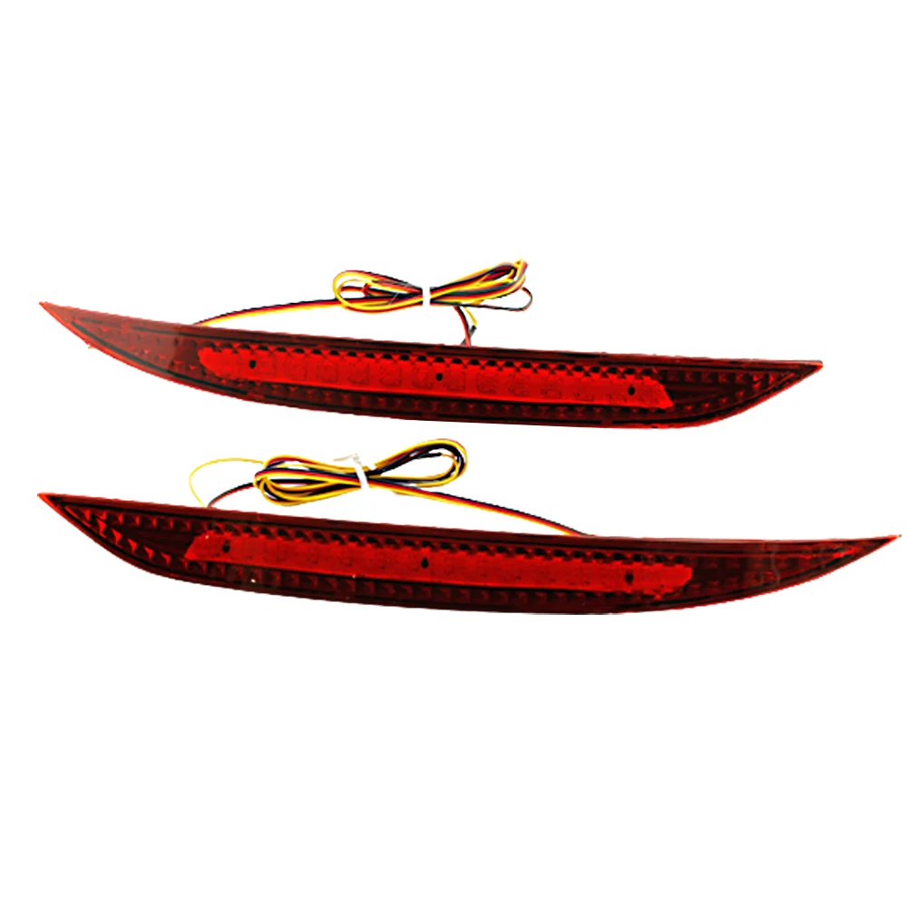 1 Set Car Red Len Led Rear Bumper Reflector Stop Brake Light Tail Fog Lamp For Kia K3 2012 2013 2014 2015 2016 Car Accessories