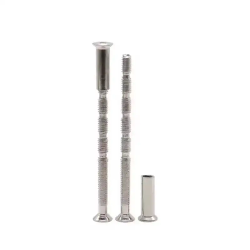 10/20/30pcs Per Pack 4mm Door Handle Screws Set Bolt Through Fixings For Roses Knobs Door Lock Escutcheons