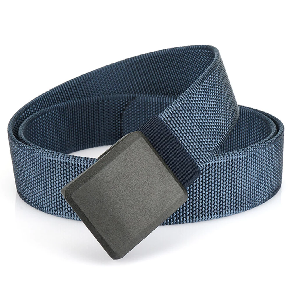 TUSHI Neuer elastischer Gürtel für Herren ohne Metall, Schnellverschluss, Nylon-Schnalle, weiche Faser, Unisex, Stretch-Gürtel, Wandern, Angeln, Sportgürtel – Detail 19