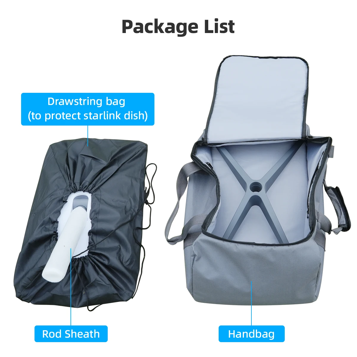 XTAR HB2 starlink bag keeps all your Starlink gear together and safe,Starlink carry bag  to protect the starlink Gen 2 dish