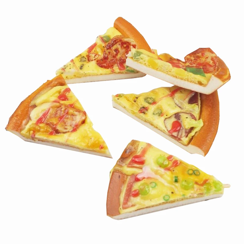 Artificial PU Simulation Food Kitchen Toys Fake Pizza Model Kids Role Play Restaurant Chef Pretend Making Sausage Shrimp Pasty