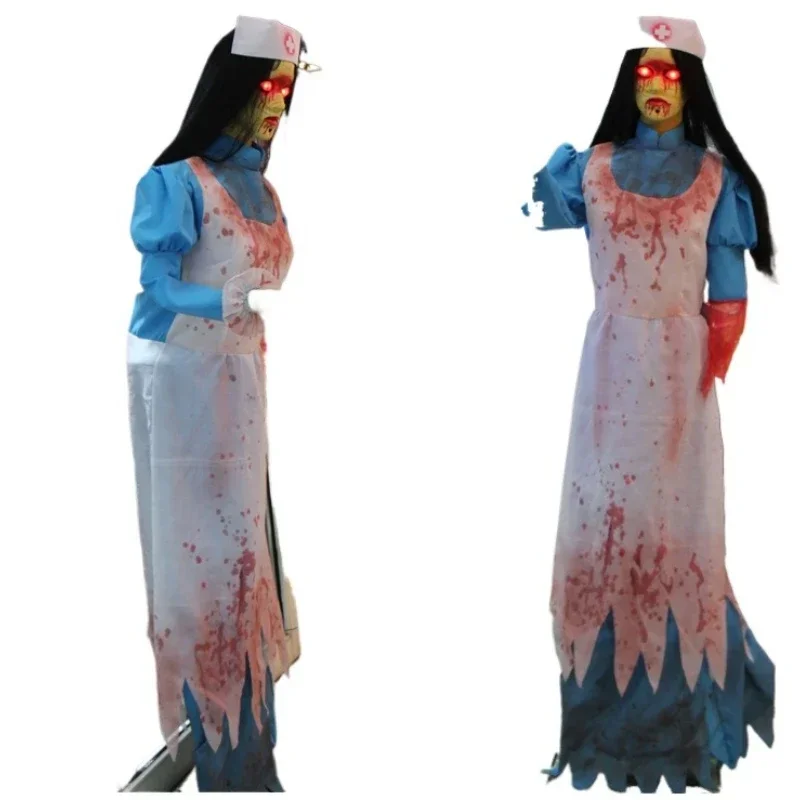 

Halloween electric voice-activated light-activated nurse severed hand luminous sound action scene layout atmosphere decoration