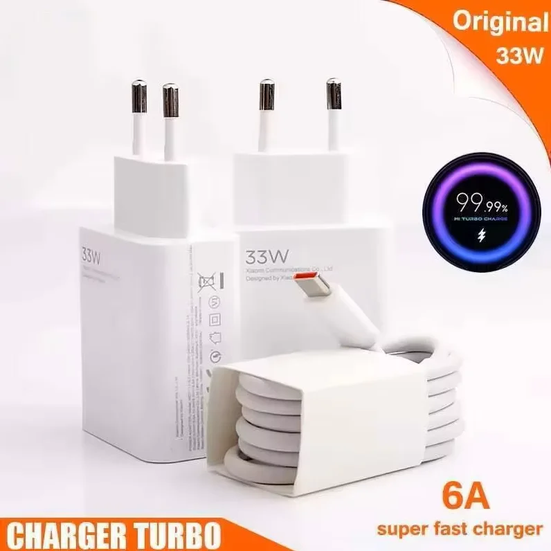 FOR Xiaomi 33W Turbo Fast Charger Adapter Type C Cable XiaoMi Redmi Note 12 12S 11 Poco X5 X4 F3