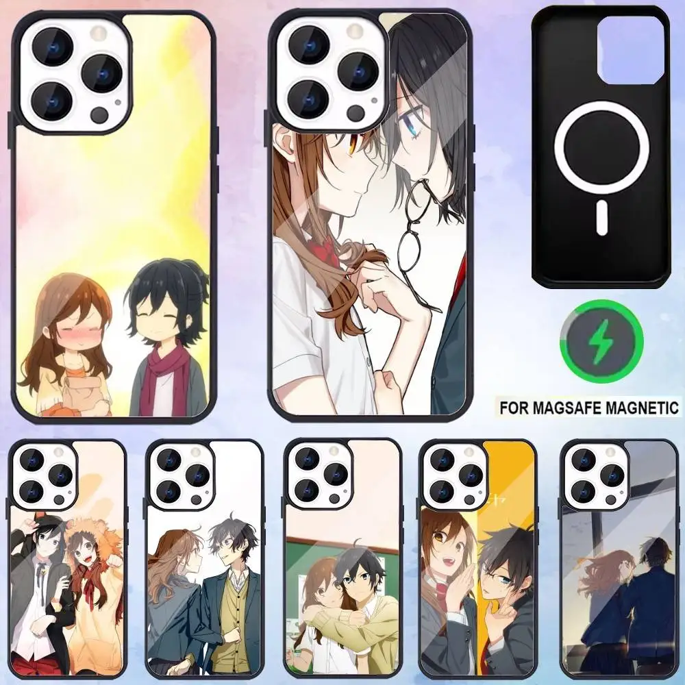 

A-anime H-orimiya Phone Case For iPhone17,16,15,14,13,12,11 Plus,Pro Max Magnetic Magsafe Wireless Charging