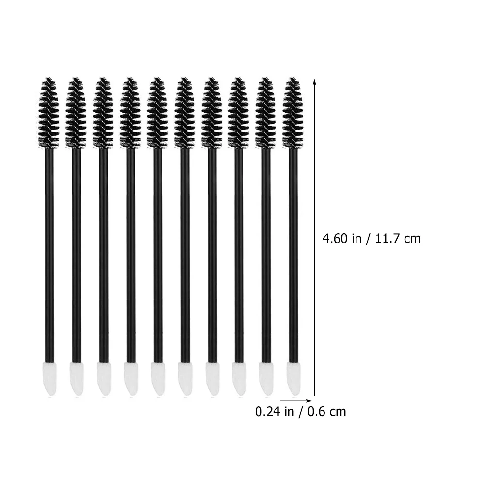 Brosse à Cils à Double Extrémité, Peigne Noir, Mascara, Kit de Livres, Eyeblogueur, 50 Pièces