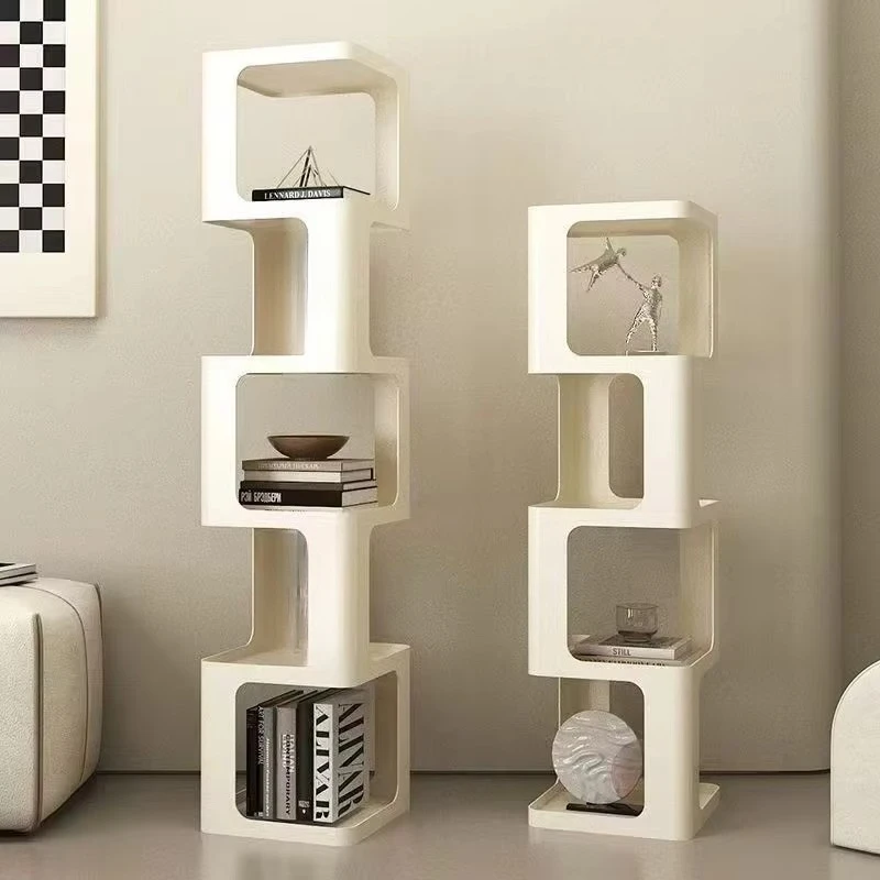 Modern heterosexual design corner storage bookcase factory metal bookshelf
