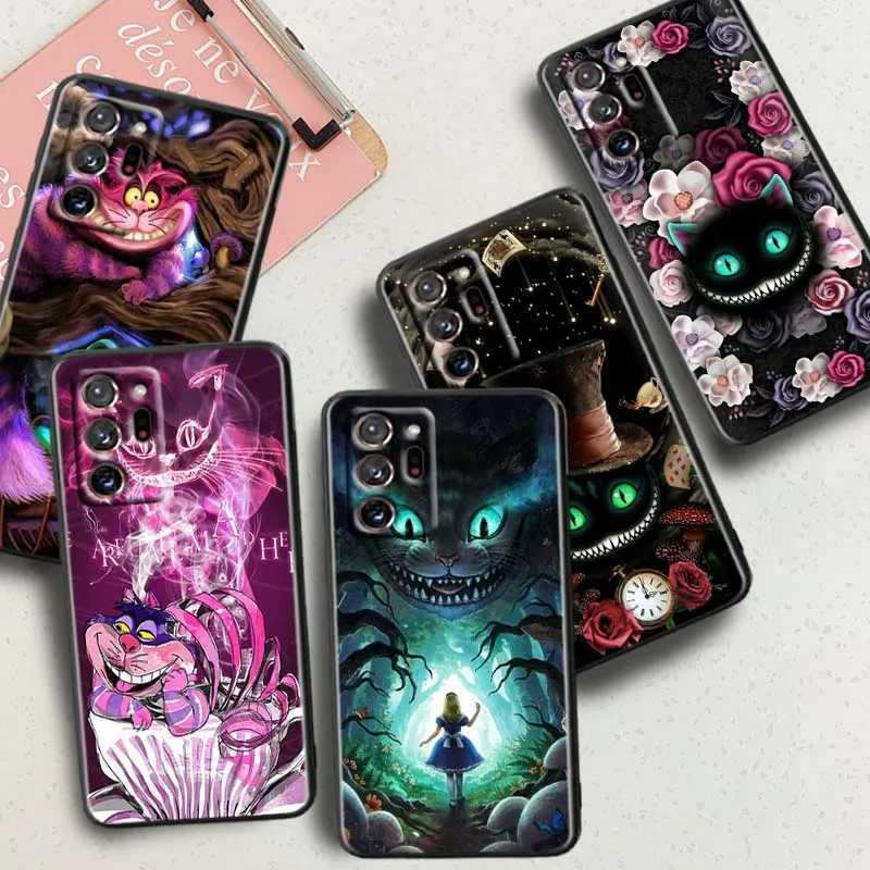 

Disney The Cheshire Cat For Samsung A42 A41 A35 A34 A33 A32 A25 A24 A23 A21s A04 A03 Note 20 Ultra 5G Black Phone Case
