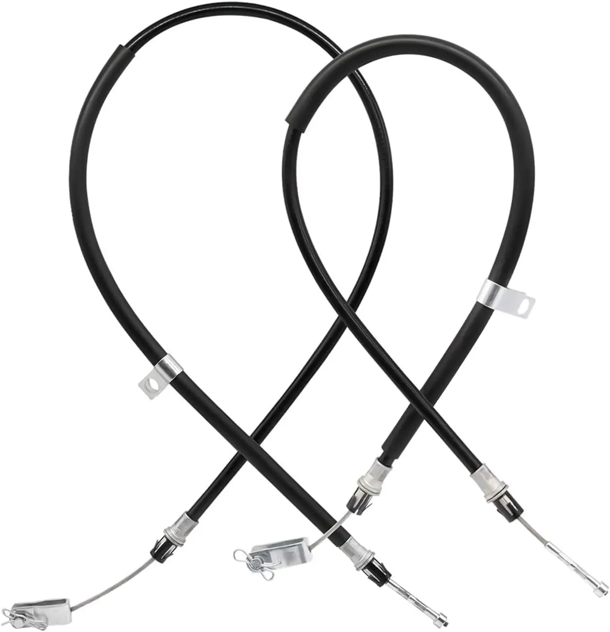 Câble de frein en acier inoxydable (2 pièces) pour voiturette de golf, côté conducteur et passager, compatible Club Car Precedent 2004 et plus récents et Tempo G&E 2018 et plus récents