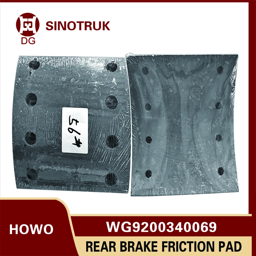 HOWO Rear Axle Spare Parts Wg9200340069 Brake Shoe