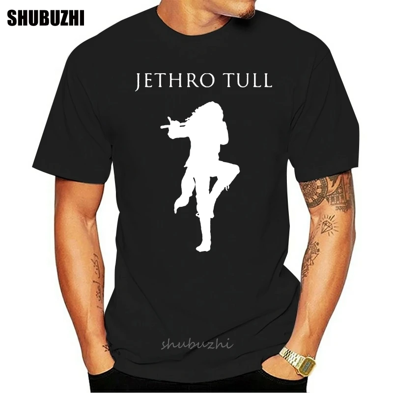 Jethro Tull Logo Black New T-shirt Rock T-shirt Rock Band Shirt cotton tshirt men summer fashion t-shirt euro size