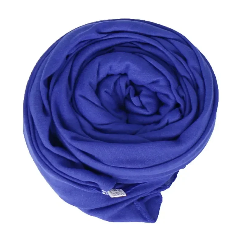 Écharpe Hijab en Jersey de Coton Modal pour Femme, Long Châle Musulman, Turban Doux Uni, Bandeau de Sauna Africain, 170x60cm