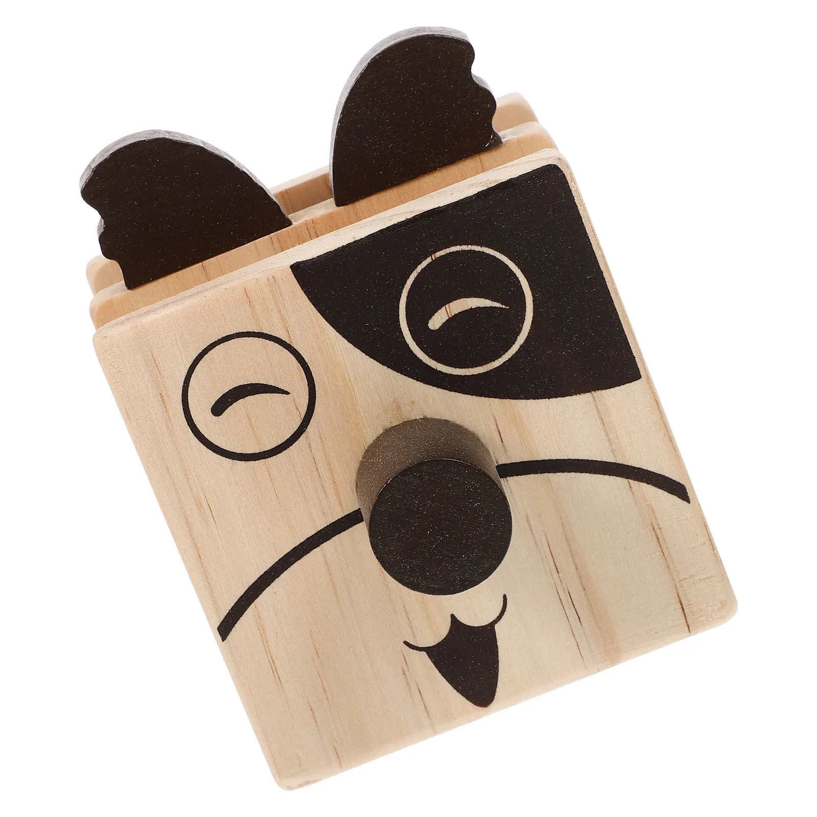 حامل قلم نظارات خشبي متعدد الوظائف على شكل رسوم كرتونية، منظم مكتب، حاوية أقلام رصاص على شكل حيوان للطلاب والمعلمين