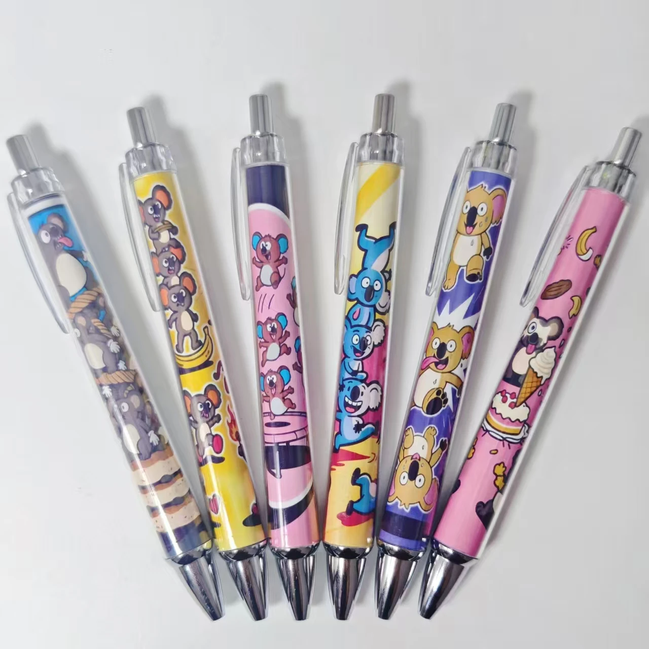

6 шт./15 шт., креативная шариковая ручка с изображением животных на тему коалы для студентов, которые пишуть подарочные ручки для нового сезона школы