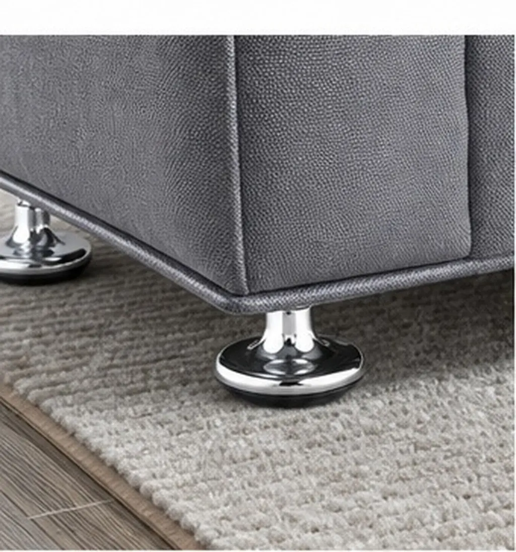 8Pcs Furniture Legs Chrome Heavy Duty for Bed Sofa Chair Drum Furniture Feet Floor Protectors Easy Install Stable Support