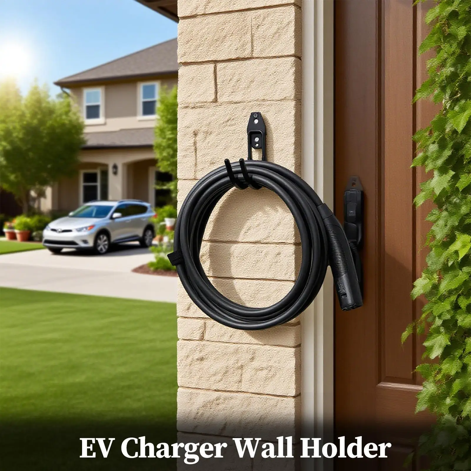 1PC Heavy Duty Wall Mount Garage Storage Utility Hooks For Garden Tool Organizer Hanging Storage Rack For Hand Tools
