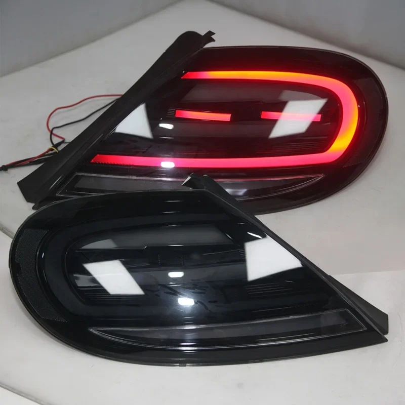 AIROW LED Taillights Tail Lamps for  VW Beetle 2012-2019 Led Rear Light Smoke Color