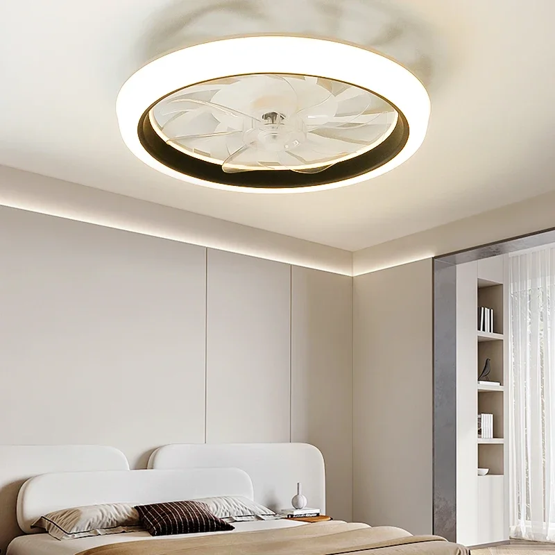 Ventilatore da soffitto ultrasottile a Led con luci moderne per soggiorno lampada da camera da letto con telecomando ventilatore elettrico 110V-220V