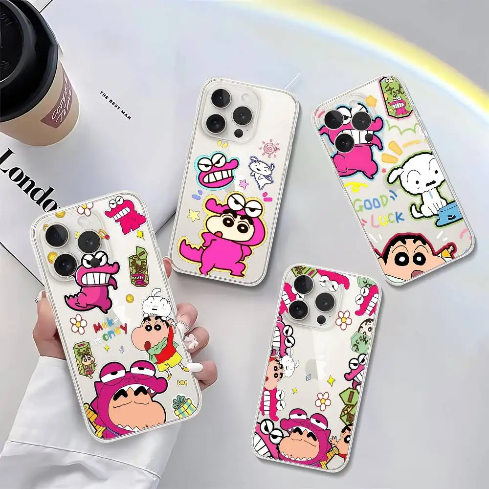 

G-Crayon R-ShinchanI Phone Case Soft Transparent Case For IPhone 17 16 15 14 13 12 11 Pro Max Mini Plus Shockproof Cover Case